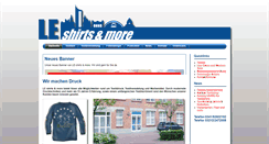 Desktop Screenshot of le-shirtsandmore.de